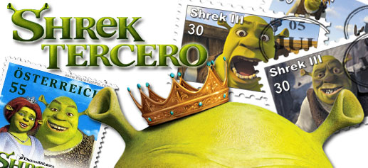 Shrek III en Sellos