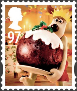 Sellos Navideños de Wallace and Gromit de la Royal Mail